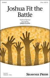Joshua Fit the Battle Two-Part choral sheet music cover